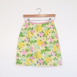 Lily Pulitzer Citrus Yellow Mini Skirt